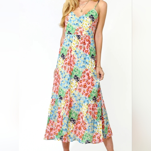 Samantha Floral Collage Dress - Picture 2 of 16